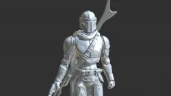 MANDALORIAN inspirited action-figure 3D print model
