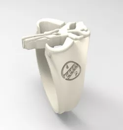 Mandalorian skull ring 3D print model