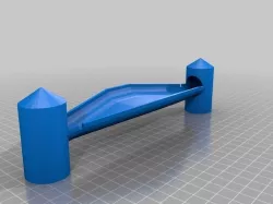 Marble Run - Dual Cap Two Entrances Free 3D print model