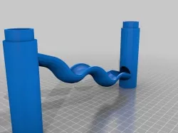 Marble Run Two Dips Free 3D print model