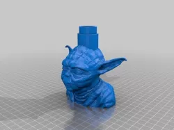 Marble Run Yoda Base Free 3D print model