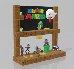 Mario Scene 3D print model
