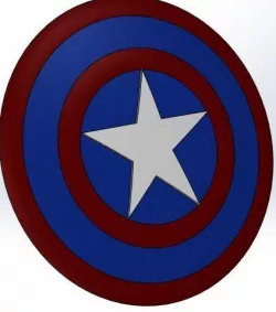 Marvel - captain america shield logo Free 3D print model