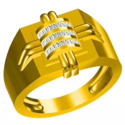 Mens diamond engagement rings jewelcad 3D print model
