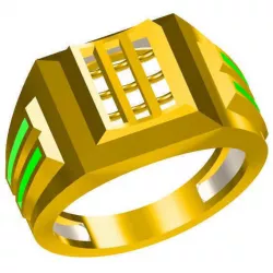 Mens diamond engagement rings jewellery 3dm files download 3D print model