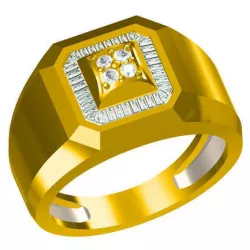 Mens diamond engagement rings jewellery cad design 3D print model