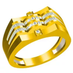 Mens diamond engagement rings jewelry cad 3D print model