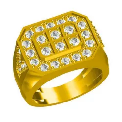 Mens gold engagement rings cad jewellery design course 3D print model