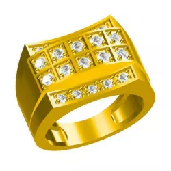 Mens gold engagement rings ring cad 3D print model