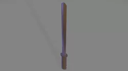 Mighty Hero Legendary Wooden Sword 3D print model