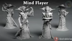 Mind Flayer - 3D printable character - 2 Poses 3D print model