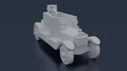 Minerva Armored Car 3D print model