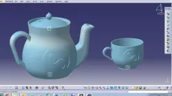Miniature working Ying Yang Tea Set Free 3D print model