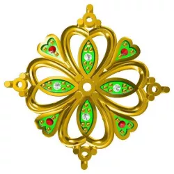 Minimalist flower shape pendant cad jewellery design course 3D print model