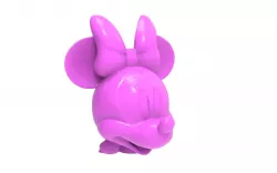 Minnie mouse head 3D print model