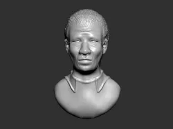 Nelson Rolihlahla Mandela Bust Free 3D print model