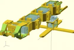 OpenScad Micro Servo Robot Arm Free 3D print model