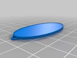 oval keychain blank
