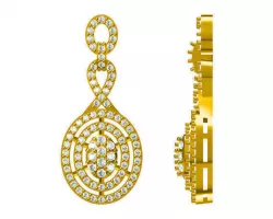 Oval necklace  for women pendant necklace personalized necklaces 3D print model