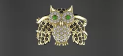 Owl Ring 3D print model