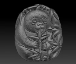 panda pendant 3D print model