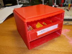 Parameteric Stacking Sliding Drawer Boxes Free 3D print model