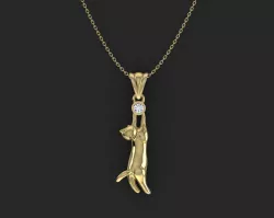 Pendant Cat 3D print model