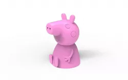 Peppa the pig 3D print model