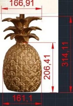 Pineapple character  3D print model
