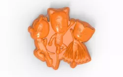 PJ Mask sand mold 3D print model
