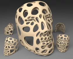 Polygon Mask - Voronoi Style Free 3D print model