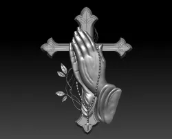 Prayer Cross 3D print model