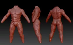 predator torso 3D print model