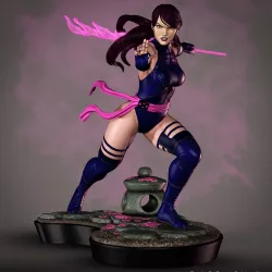 Psylocke Fan art 3D print model