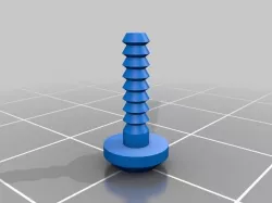 Push Fit Plastic Rivet Free 3D print model