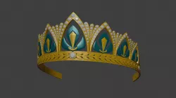 Queen Anna crown from Frozen 2 3D print model