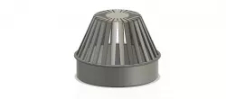 Rainwater Outlet Grill 70mm for protection trap 3d-print 3D print model
