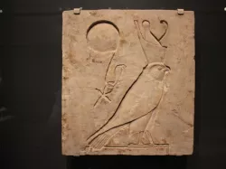 Relief Plaque Depicting the God Horus as a Falcon