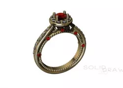 Ring Engagment Ring 3D print model 3D print model