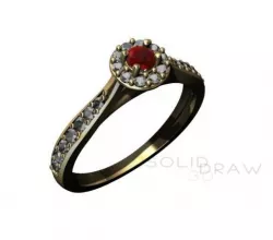 Ring Engagment Ring 3D print model 3D print model