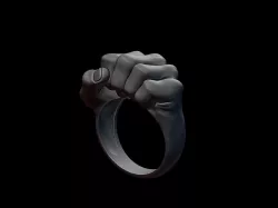 Ring Fist 3D print model