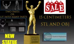 Rocky Balboa STATUE NEW Silvester Stallone STL and OBJ  3d v8-1 3D print model