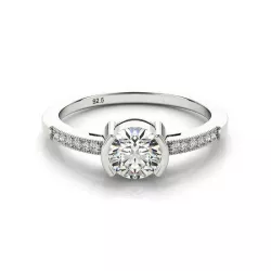  rose gold engagement rings 3d cad jewelry design 3D print model