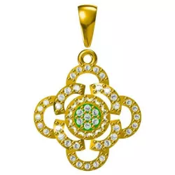 Rose gold flower shape pendant free 3dm jewelry files 3D print model