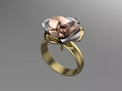 rose ring 3D print model