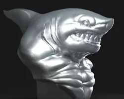 Shark Portrait 3D print model