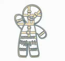 Shrek Gingerbread Cookie Cutter 3D print model