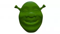 Shrek head 3D print model