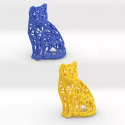 Sitting Cat 3D print model