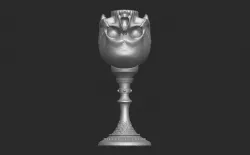 Skull cup or goblet for 3D printing 3D print model